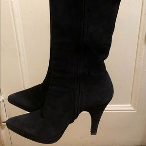 Suede Prada tall boots